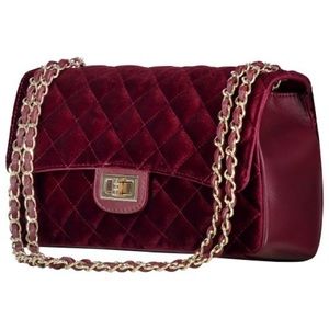 VELVET BAG BORDEAUX